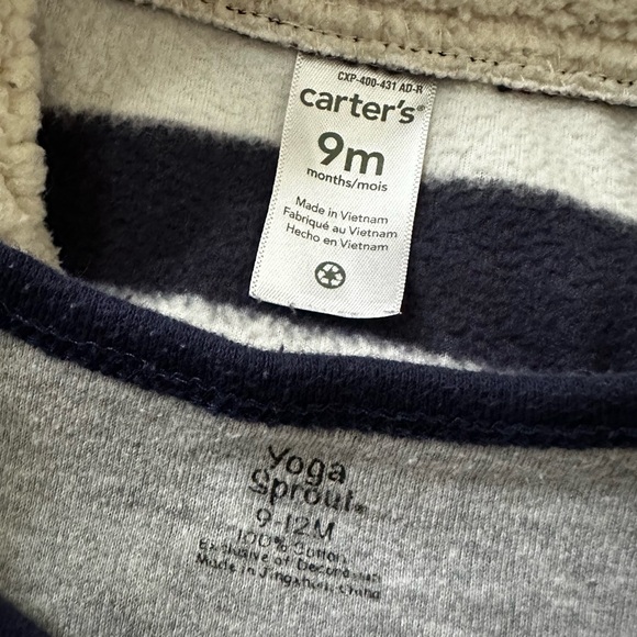Baby boy navy blue fox outfit, size 9M (3 pcs - Levi’s, Carter’s, Yoga Sprouts) - Picture 11 of 11